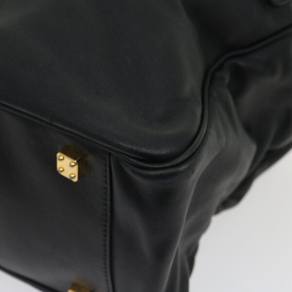 CELINE Boston Bag Leather Black  30966