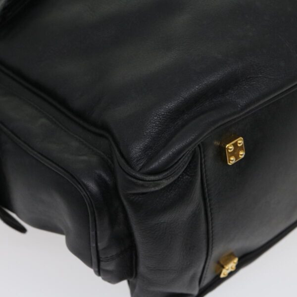 CELINE Boston Bag Leather Black  30966