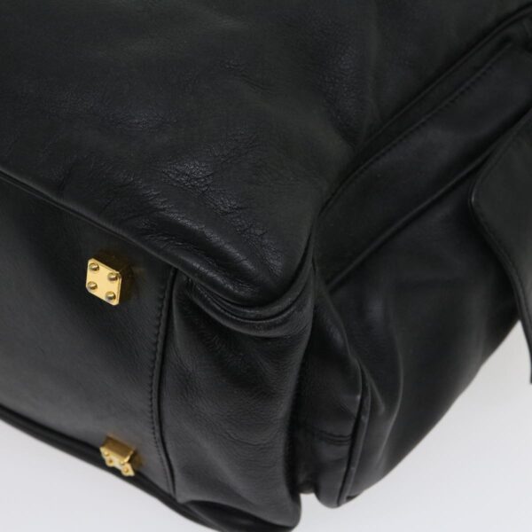 CELINE Boston Bag Leather Black  30966
