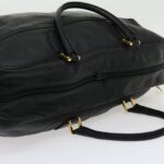 CELINE Boston Bag Leather Black  30966