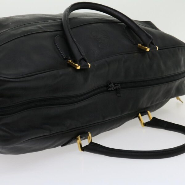 CELINE Boston Bag Leather Black  30966