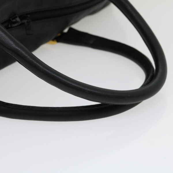CELINE Boston Bag Leather Black  30966