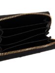 Bottega Veneta Cassette Accordion Zipper Bicycle Wallet Black
