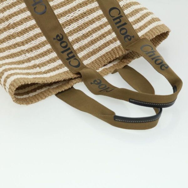 Chloe Woody Tote Bag Wood Glove Brown Multi Mifuko CHC21US380 31544