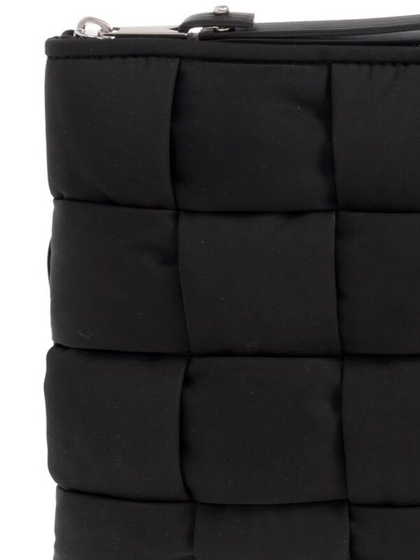 Bottega Veneta Cassette Small Flat Clutch Bag Black