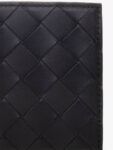 Bottega Veneta Intrecciato Leather Half Wallet Black
