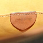 CELINE Macadam Canvas Shoulder Bag PVC Leather Brown  34058