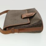 CELINE Macadam Canvas Shoulder Bag PVC Leather Brown  34058