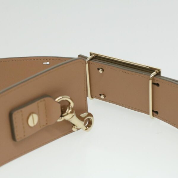 Chloe Bailey Hand Bag Leather 2way Beige Pink 35664