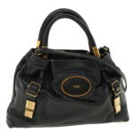 Chloe Hand Bag Leather 2way Black 03-10-51-5811 36553