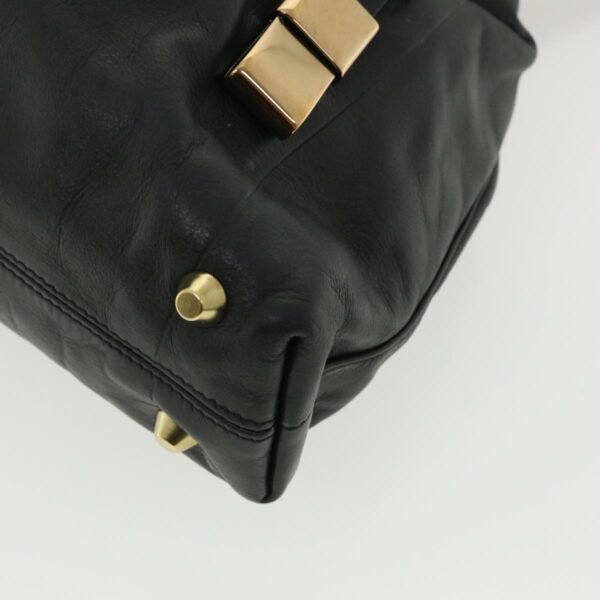 Chloe Hand Bag Leather 2way Black 03-10-51-5811 36553