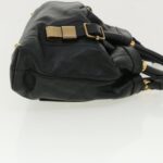 Chloe Hand Bag Leather 2way Black 03-10-51-5811 36553