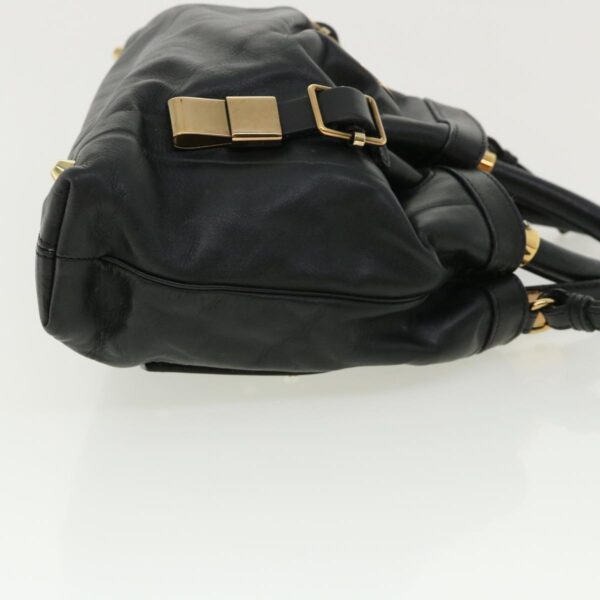 Chloe Hand Bag Leather 2way Black 03-10-51-5811 36553