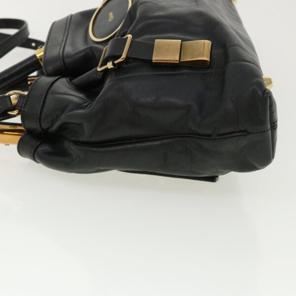 Chloe Hand Bag Leather 2way Black 03-10-51-5811 36553