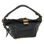 Chloe Paddington Hand Bag Leather Navy 01-06-53 36559