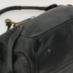 Chloe Paddington Hand Bag Leather Navy 01-06-53 36559