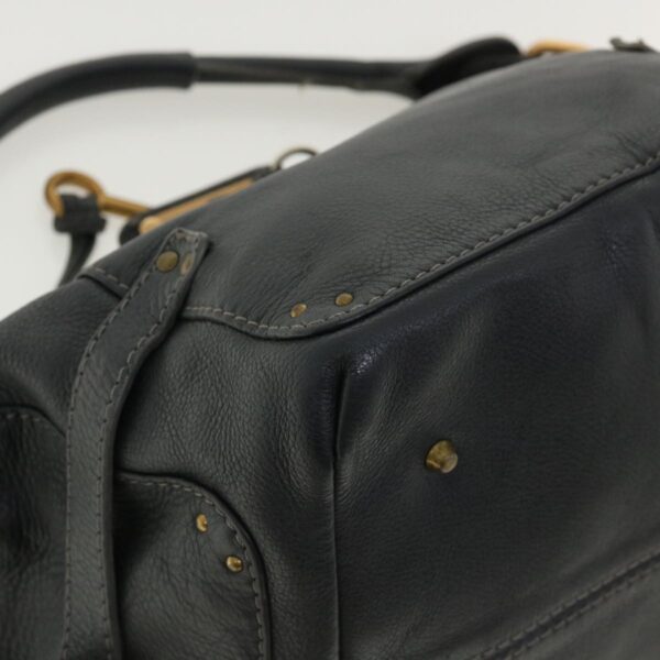 Chloe Paddington Hand Bag Leather Navy 01-06-53 36559