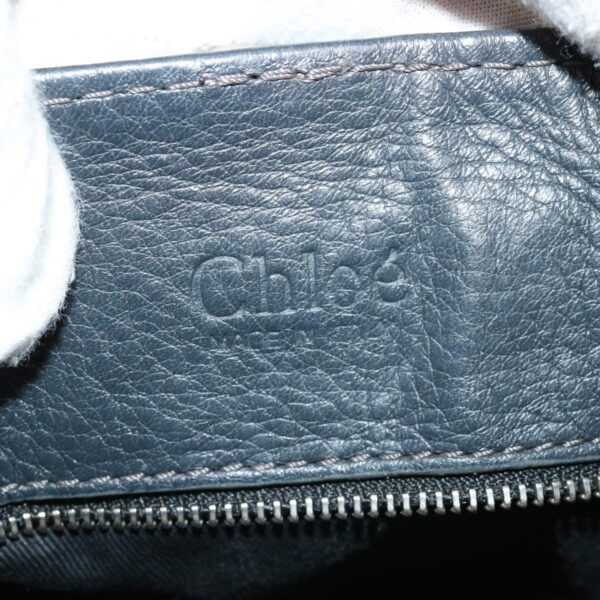 Chloe Paddington Hand Bag Leather Navy 01-06-53 36559