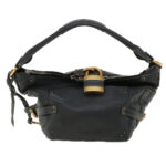 Chloe Paddington Hand Bag Leather Navy 01-06-53 36559