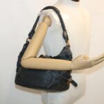 Chloe Paddington Hand Bag Leather Navy 01-06-53 36559
