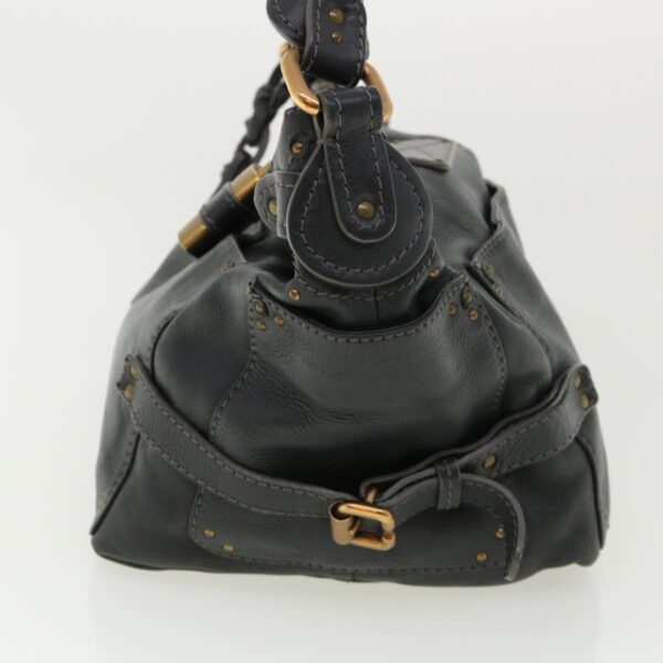 Chloe Paddington Hand Bag Leather Navy 01-06-53 36559