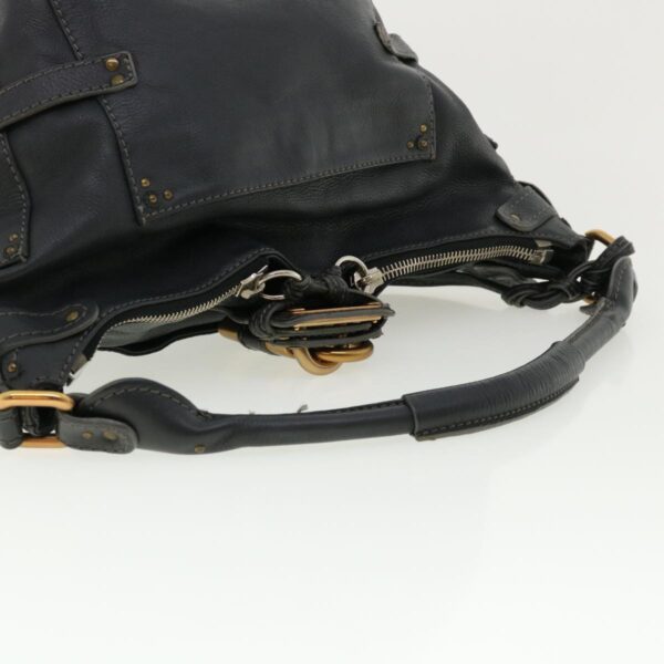 Chloe Paddington Hand Bag Leather Navy 01-06-53 36559