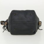 Chloe Paddington Hand Bag Leather Navy 01-06-53 36559