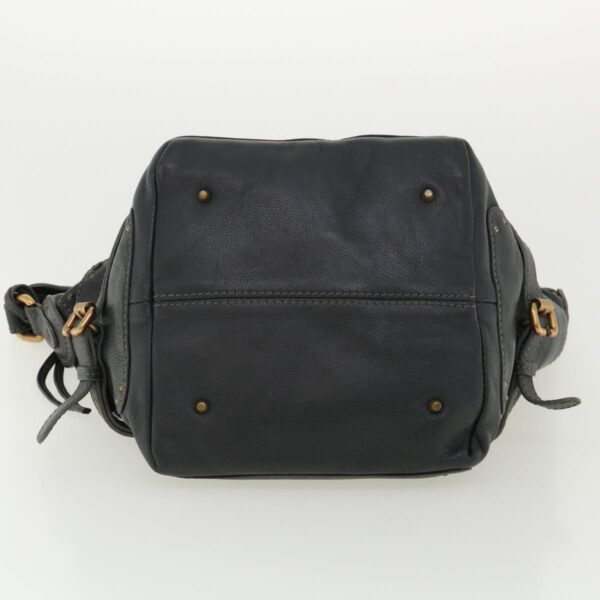 Chloe Paddington Hand Bag Leather Navy 01-06-53 36559