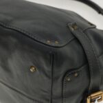 Chloe Paddington Hand Bag Leather Navy 01-06-53 36559