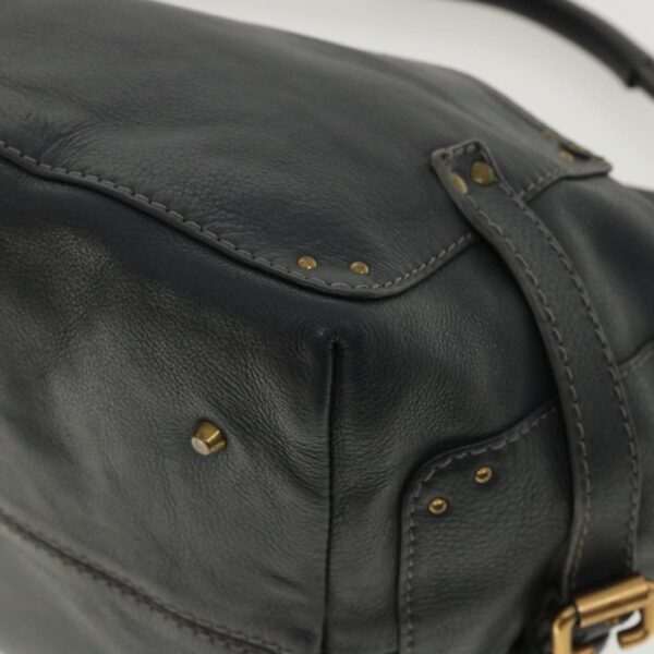 Chloe Paddington Hand Bag Leather Navy 01-06-53 36559
