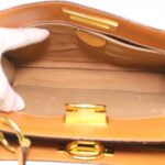 CELINE Macadam Canvas Hand Bag Beige  36663