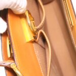 CELINE Macadam Canvas Hand Bag Beige  36663