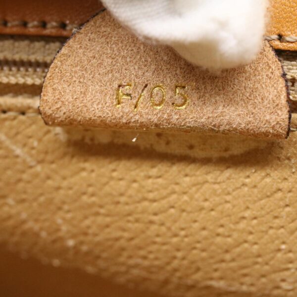 CELINE Macadam Canvas Hand Bag Beige  36663