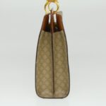 CELINE Macadam Canvas Hand Bag Beige  36663
