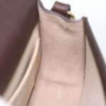 Chloe Small Rubberized Shoulder Bag Nile Leather 2way Brown 37268A