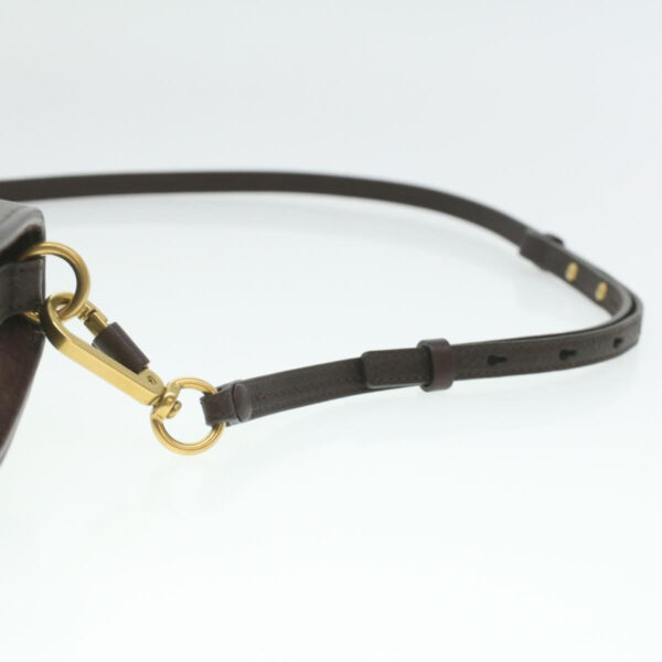 Chloe Small Rubberized Shoulder Bag Nile Leather 2way Brown 37268A