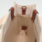 Chloe Woody Hand Bag Canvas 2way Gray Brown 37269A