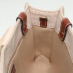 Chloe Woody Hand Bag Canvas 2way Gray Brown 37269A