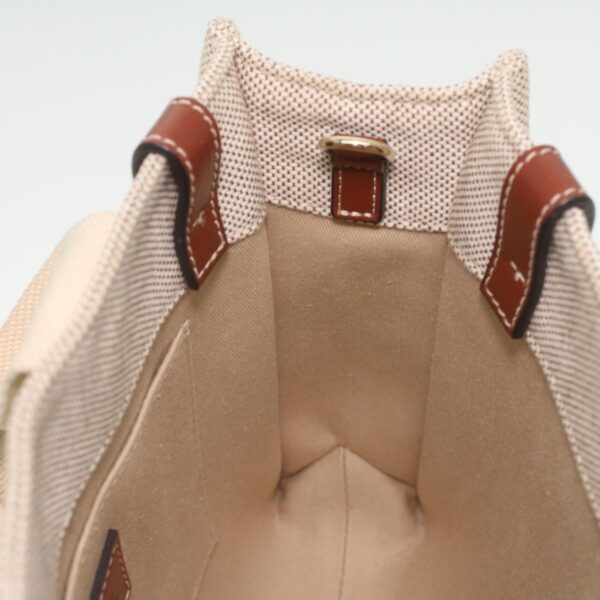 Chloe Woody Hand Bag Canvas 2way Gray Brown 37269A