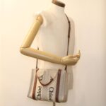 Chloe Woody Hand Bag Canvas 2way Gray Brown 37269A