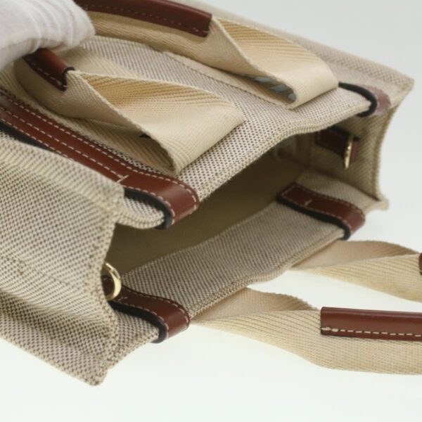 Chloe Woody Hand Bag Canvas 2way Gray Brown 37269A