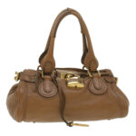 Chloe Paddington Hand Bag Leather Brown 03-08-51-5276 37277