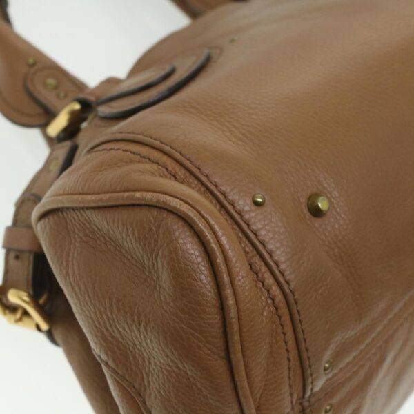 Chloe Paddington Hand Bag Leather Brown 03-08-51-5276 37277