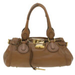 Chloe Paddington Hand Bag Leather Brown 03-08-51-5276 37277