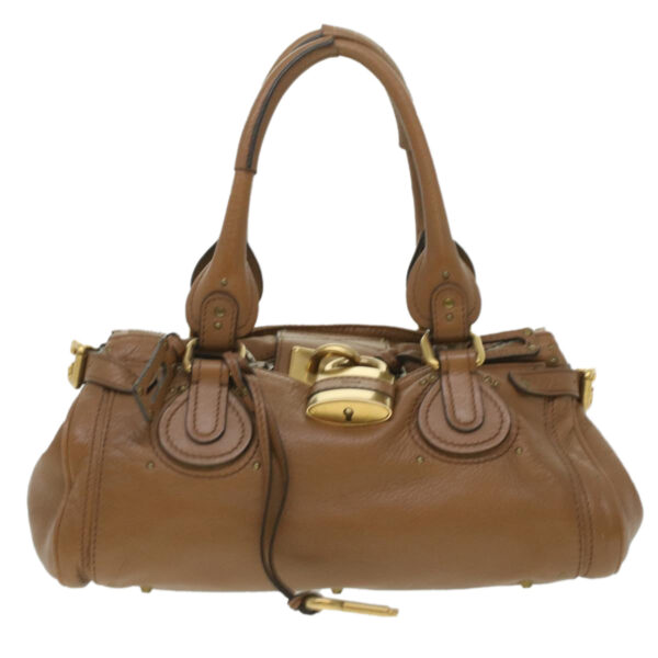 Chloe Paddington Hand Bag Leather Brown 03-08-51-5276 37277