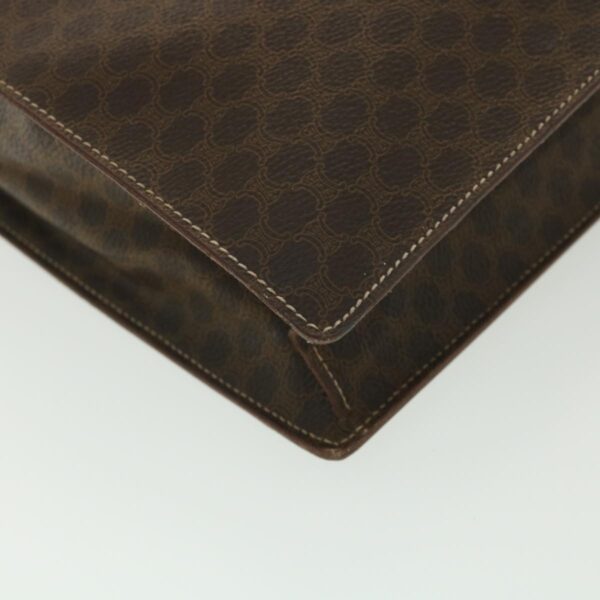 CELINE Macadam Canvas Hand Bag PVC Leather Brown  37308
