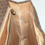 CELINE Macadam Canvas Hand Bag PVC Leather Brown  37308