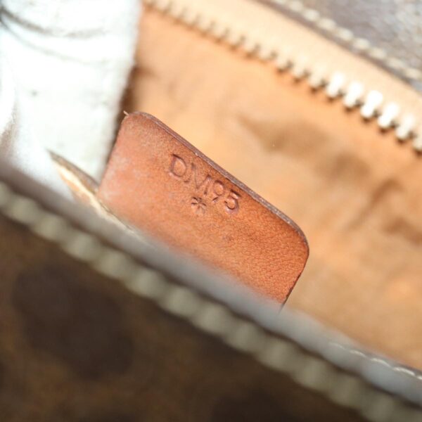 CELINE Macadam Canvas Hand Bag PVC Leather Brown  37308