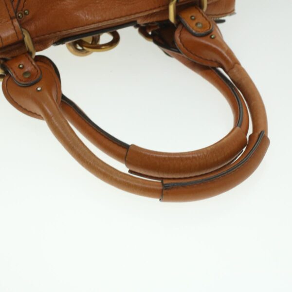 Chloe Paddington Hand Bag Leather Brown 37540
