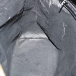 CELINE Macadam Canvas Hand Bag PVC Leather Black  37689